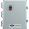 Springer Controls Co NEMA 4X Enclosed Motor Starter, 52A, 3PH, Direct Online, Start/Stop, 100-250V, 44-53A AF5206P1K-3R